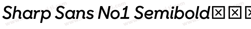 Sharp Sans No1 Semibold字体转换
